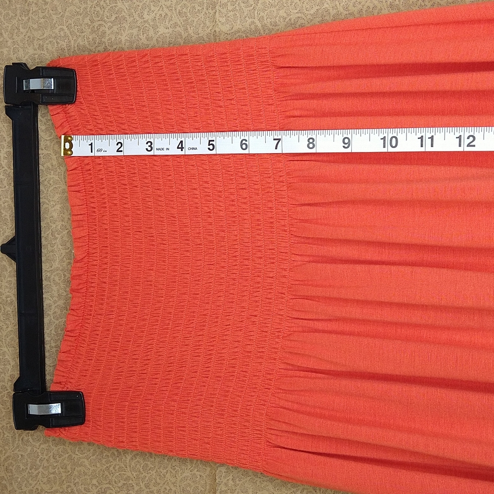 Women Orange Tube Dress Size:L (12-14) - Picture 3 of 7